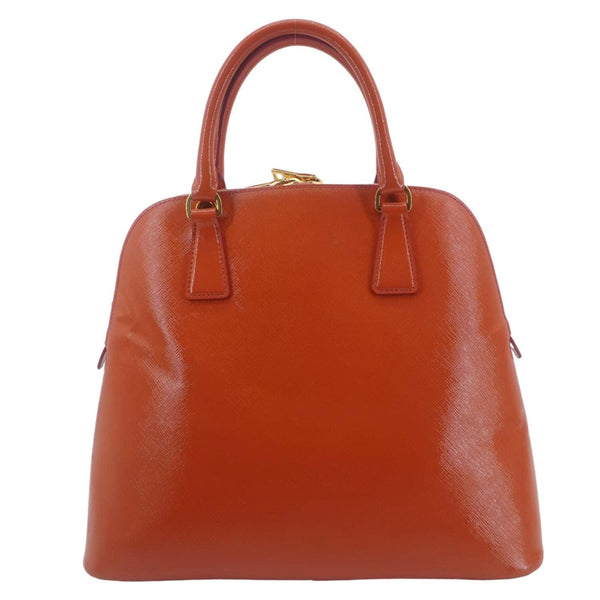 PRADA Promenade Tall Saffiano Leather Crossbody Bag Orange