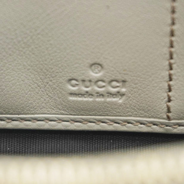 GUCCI GG Canvas Zippy Wallet White 323397