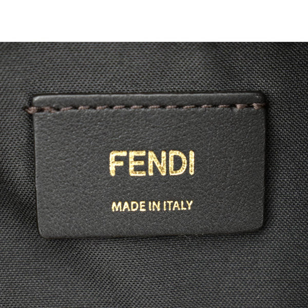 FENDI FendiGraphy Wool Fabric Hobo Bag Brown