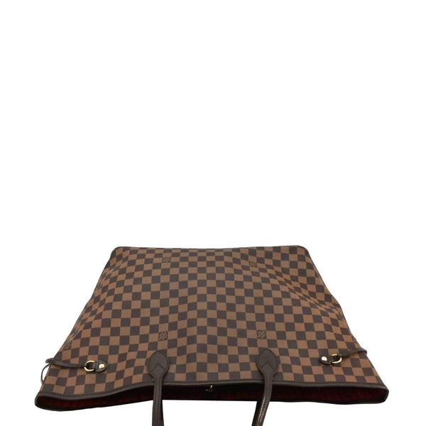 LOUIS VUITTON Neverfull GM Damier Ebene Tote Shoulder Bag Brown