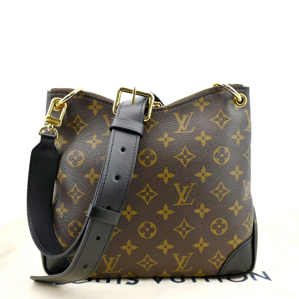 LOUIS VUITTON Odeon PM Monogram Canvas Crossbody Bag Brown