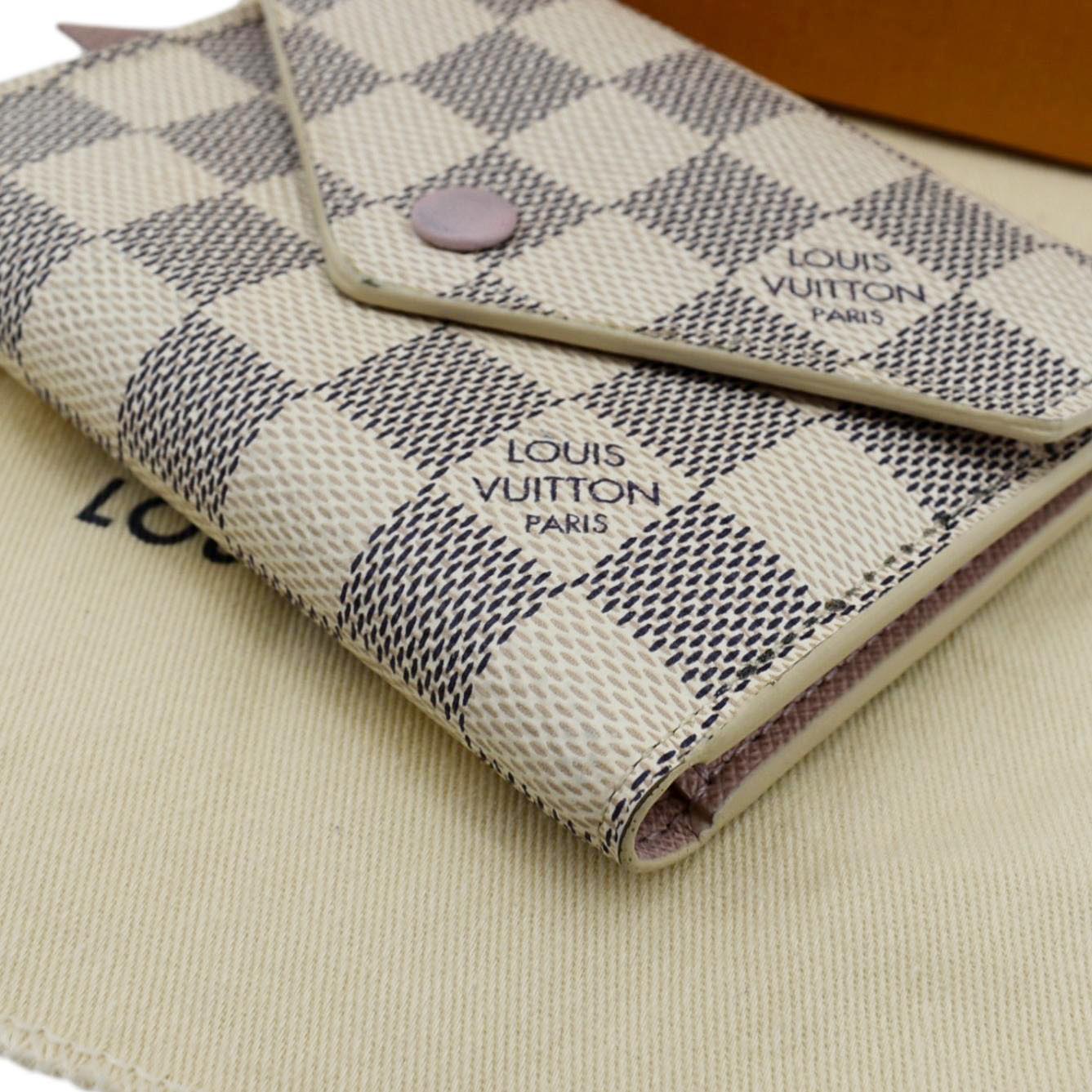 Louis Vuitton Stud Damier Azur Victorine Wallet