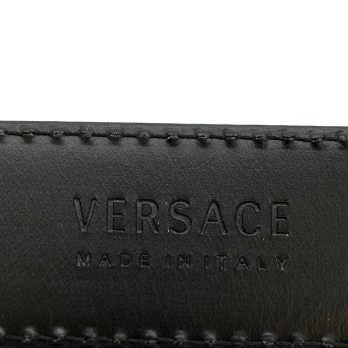 Versace Palazzo Belt Calf Leather Black