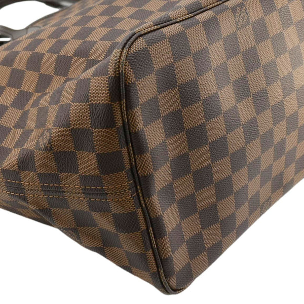 LOUIS VUITTON Neverfull GM Damier Ebene Tote Shoulder Bag Brown