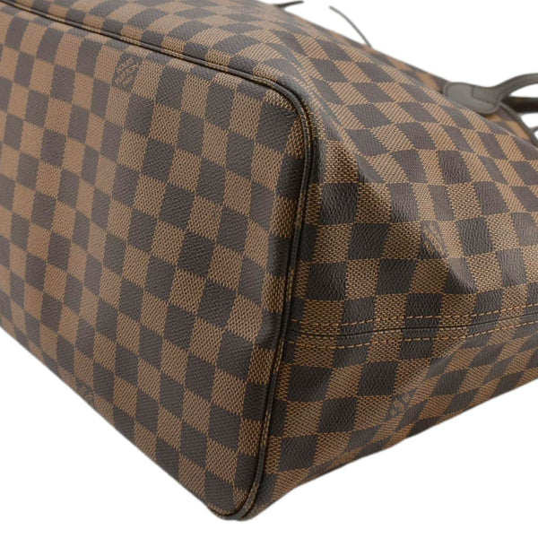 LOUIS VUITTON Neverfull GM Damier Ebene Tote Shoulder Bag Brown