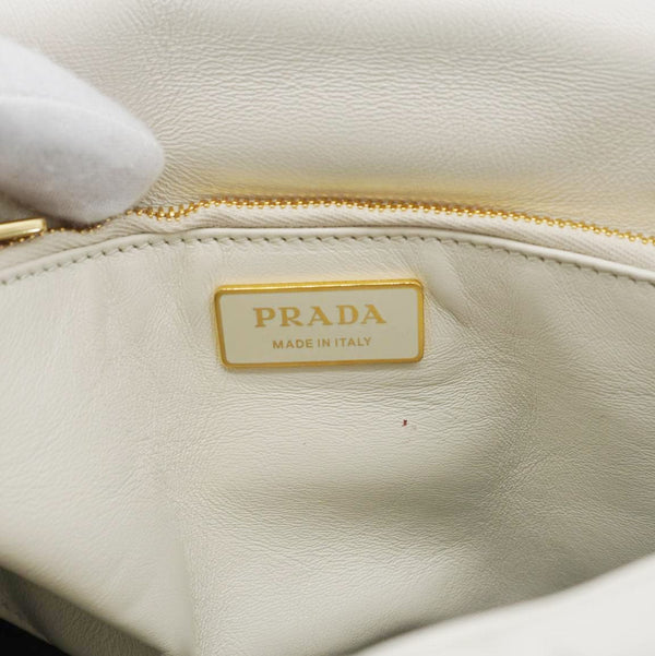 PRADA Patchwork System Small Nappa Leather Shoulder Bag White