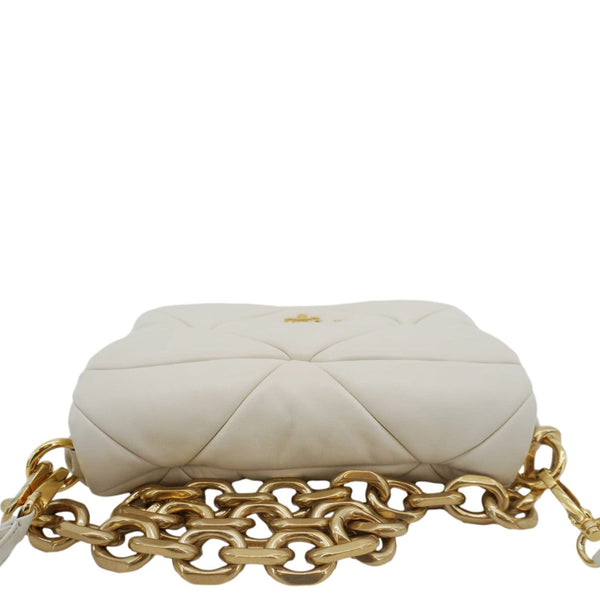 PRADA Patchwork System Small Nappa Leather Shoulder Bag White