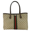 GUCCI Ophidia Medium GG Supreme Canvas Tote Bag Beige 631685