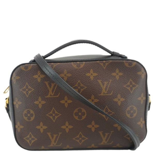 LOUIS VUITTON Saintonge Monogram Canvas Shoulder Bag Black