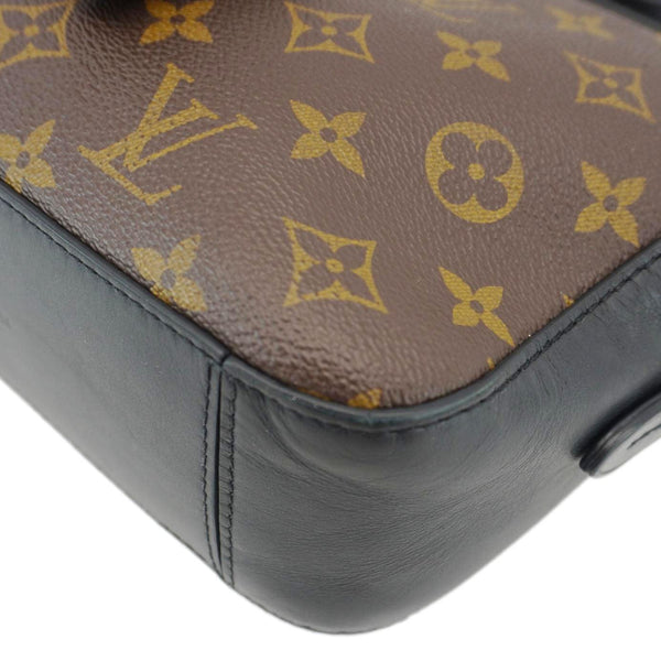 LOUIS VUITTON Saintonge Monogram Canvas Shoulder Bag Black