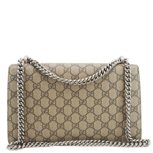 GUCCI Dionysus Small GG Supreme Canvas Shoulder Bag Beige 400249