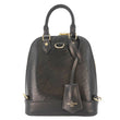 LOUIS VUITTON Alma Epi Leather Backpack Black