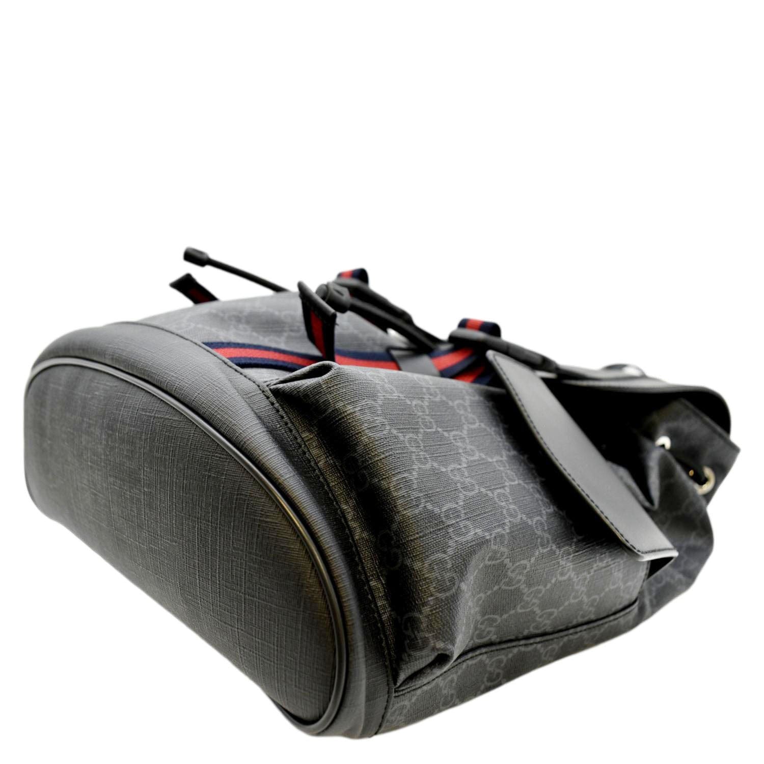 Jumbo GG backpack in black GG canvas