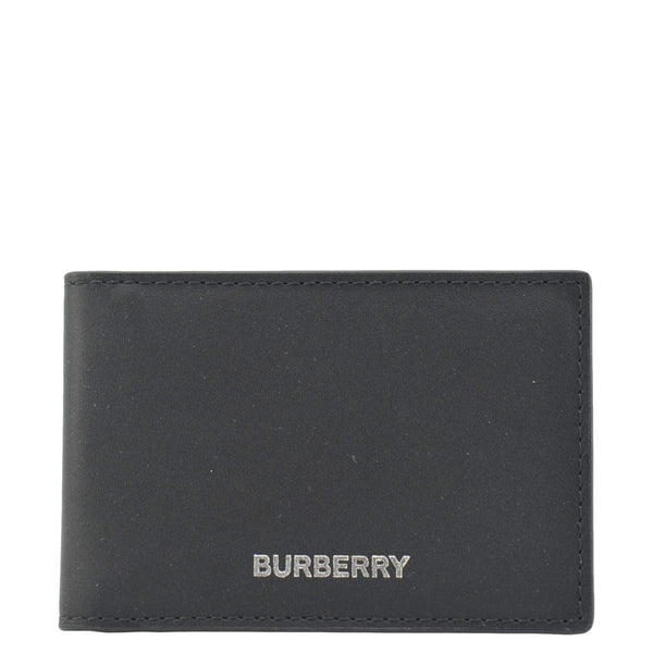 BURBERRY Leather Card Holder Black