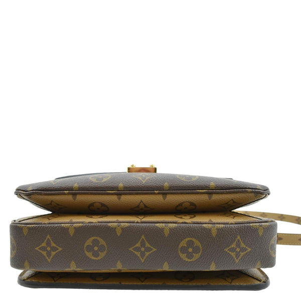 LOUIS VUITTON Metis Pochette Reverse Monogram Canvas Crossbody Bag Brown