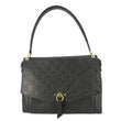 LOUIS VUITTON Blanche MM Empreinte Leather Shoulder Bag Black