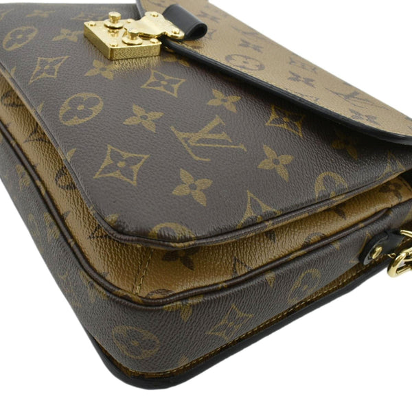 LOUIS VUITTON Metis Pochette Reverse Monogram Canvas Crossbody Bag Brown