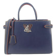 LOUIS VUITTON Twist Epi Leather 2Way Tote Bag Indigo