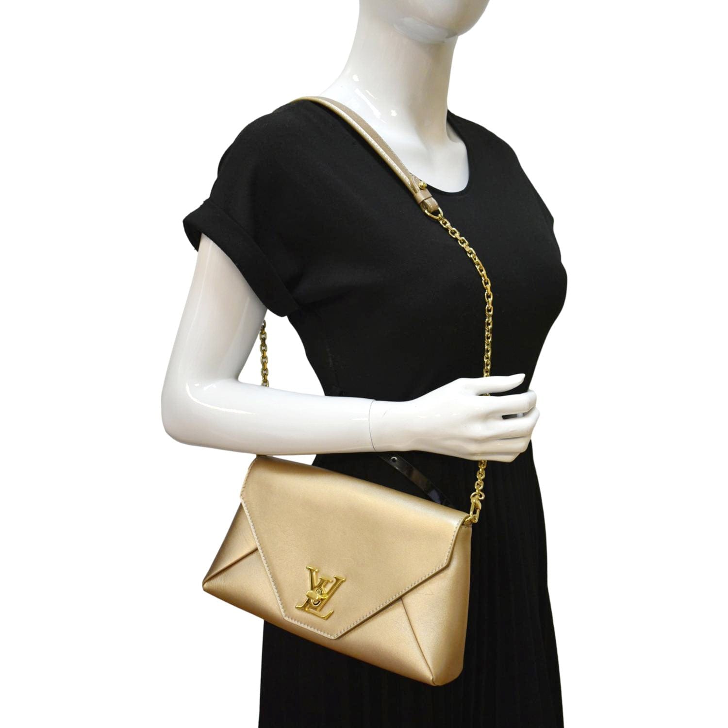 Love note leather crossbody bag Louis Vuitton Gold in Leather