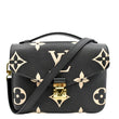 LOUIS VUITTON Metis Pochette Bicolor Empreinte Leather Crossbody Bag Black