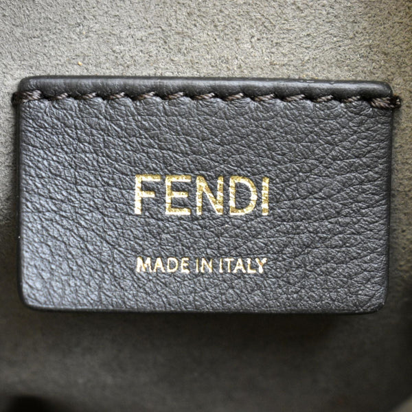 Fendi Mon Tresor Leather Bucket Crossbody Bag in Brown - Made in Italy