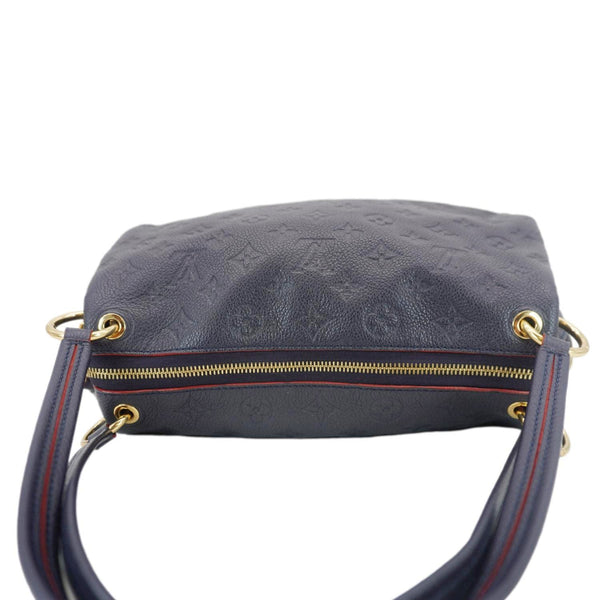 LOUIS VUITTON Ponthieu PM  Empreinte Leather Shoulder Bag Blue