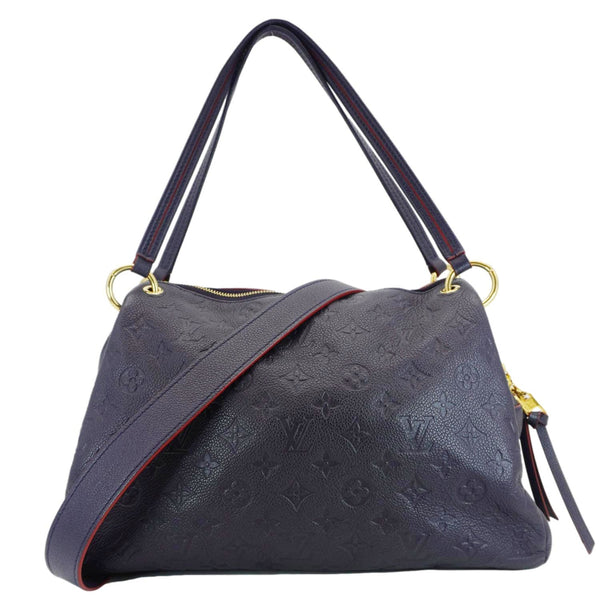 LOUIS VUITTON Ponthieu PM  Empreinte Leather Shoulder Bag Blue