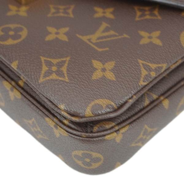 LOUIS VUITTON Metis Pochette Monogram Canvas Crossbody Bag Brown