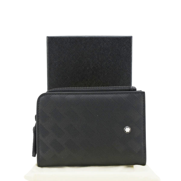 MONTBLAC Zip Around Leather Men's Wallet Black