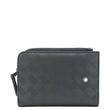 MONTBLAC Zip Around Leather Men's Wallet Black