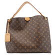 LOUIS VUITTON Graceful MM Monogram Canvas Shoulder Bag Brown