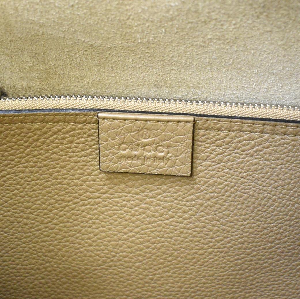 Gucci Jackie Bag in Light Yellow / Beige Leather 