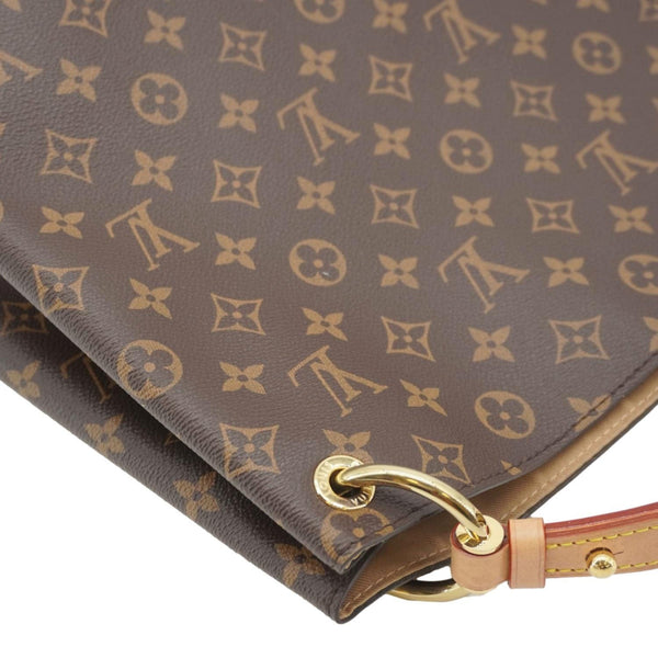 LOUIS VUITTON Graceful MM Monogram Canvas Shoulder Bag Brown