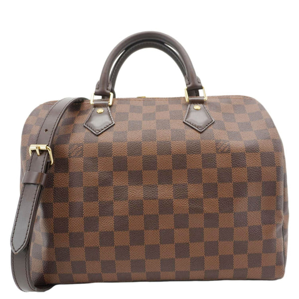 LOUIS VUITTON Speedy 30 Bandouliere Damier Ebene Shoulder Bag Brown