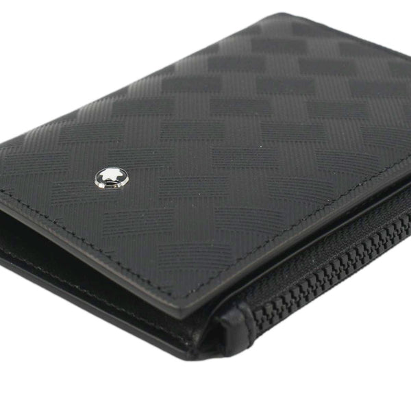 MONTBLAC Zip Around Leather Men's Wallet Black