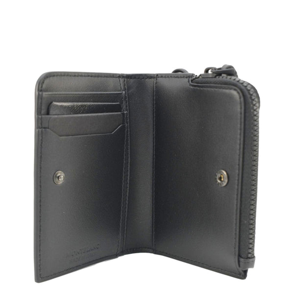 MONTBLAC Zip Around Leather Men's Wallet Black