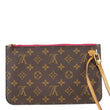 LOUIS VUITTON  Monogram Canvas Wristlet Pouch Brown