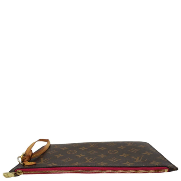 LOUIS VUITTON  Monogram Canvas Wristlet Pouch Brown