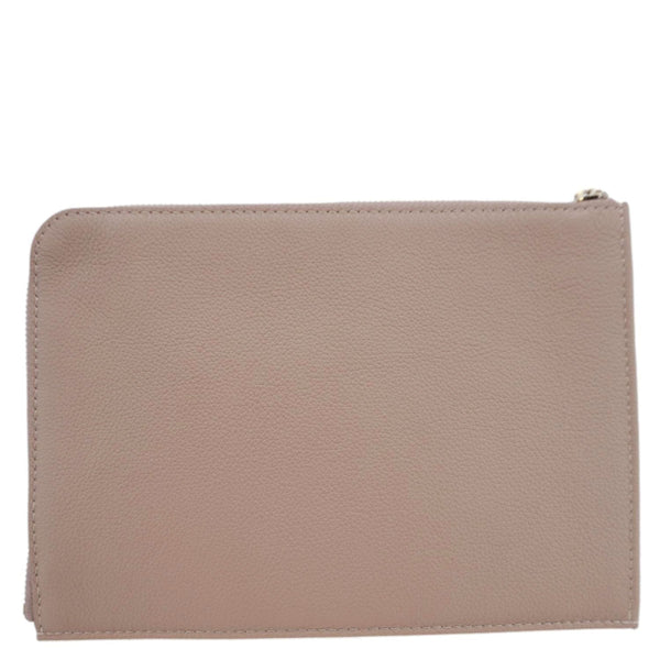 LOUIS VUITTON Pochette Jour Leather Pouch Taupe