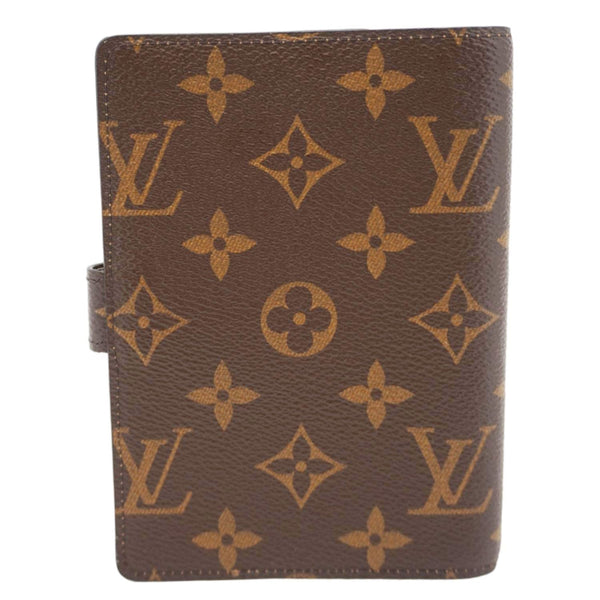 LOUIS VUITTON Agenda PM Monogram Canvas Planner Cover Brown