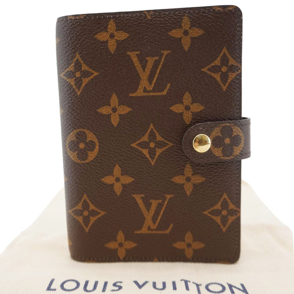 LOUIS VUITTON Agenda PM Monogram Canvas Planner Cover Brown