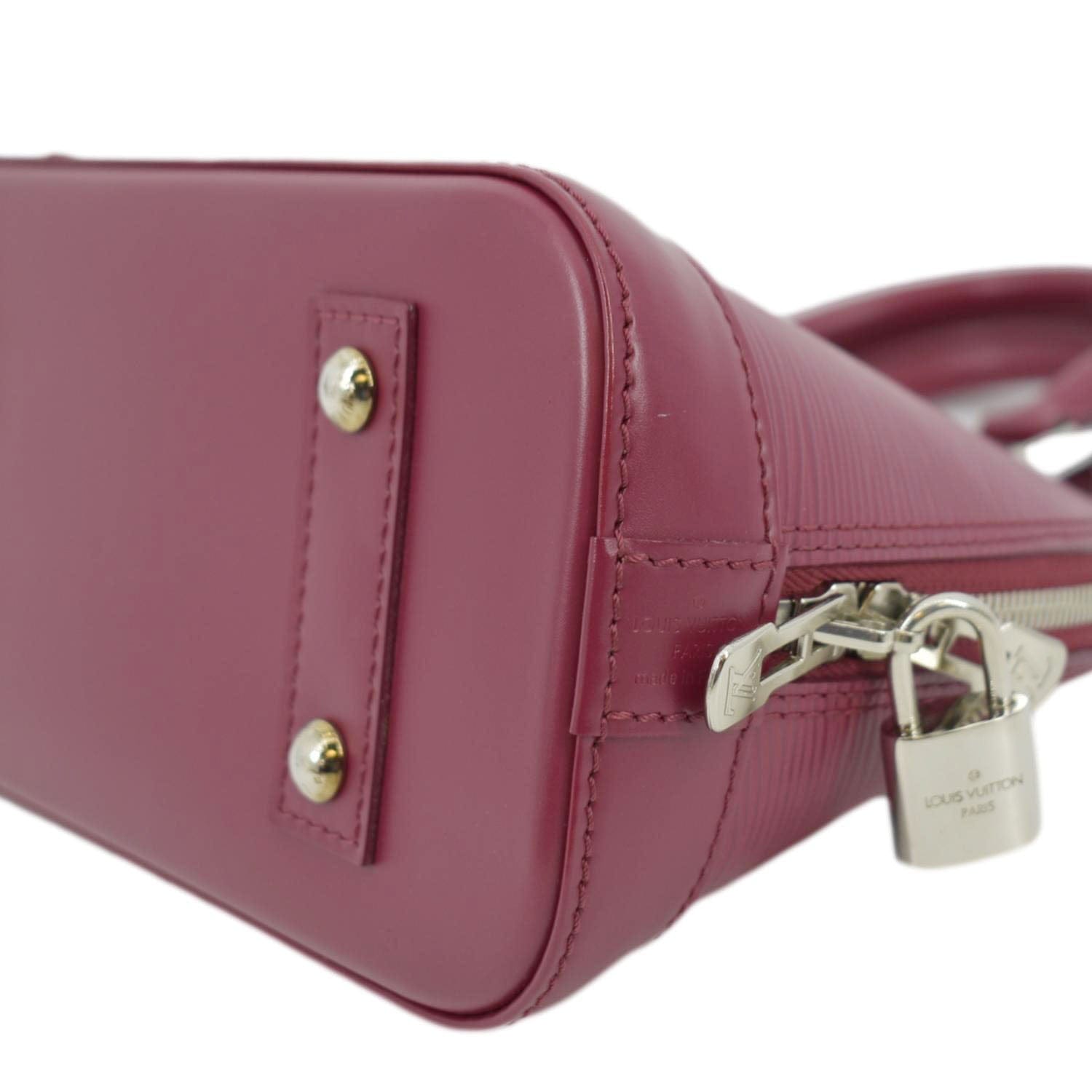 Louis Vuitton Alma BB Epi Leather Satchel Crossbody Bag