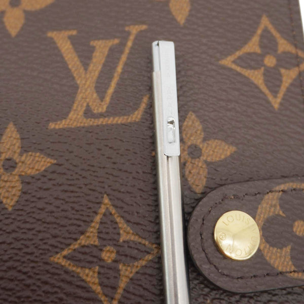 LOUIS VUITTON Agenda PM Monogram Canvas Planner Cover Brown