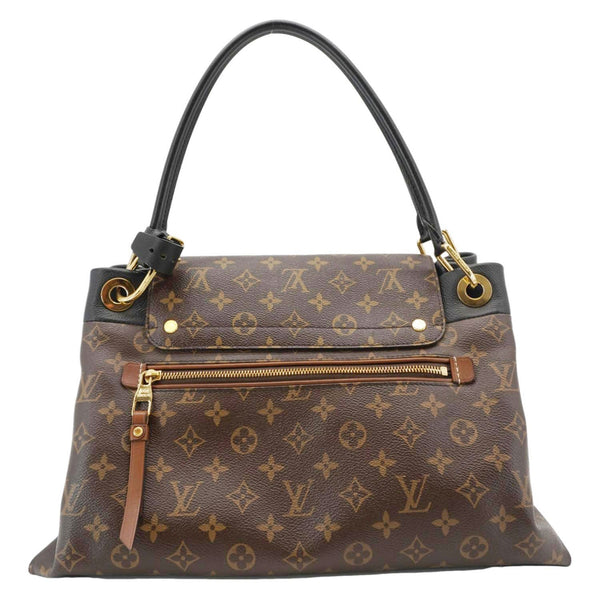 LOUIS VUITTON Olympe Monogram Canvas Satchel Bag Brown