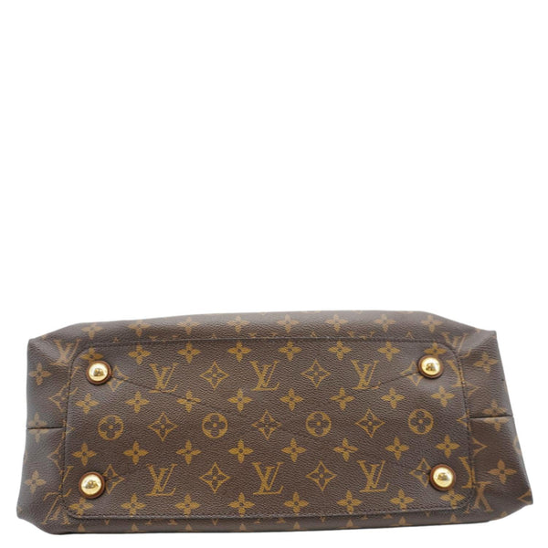 LOUIS VUITTON Olympe Monogram Canvas Satchel Bag Brown