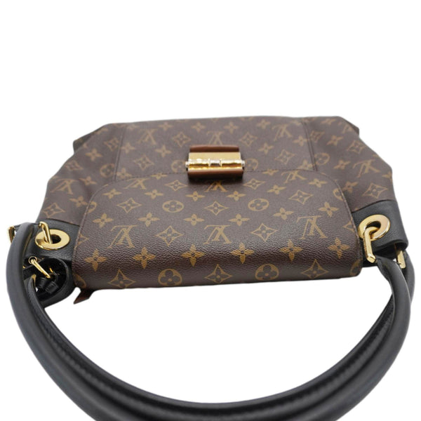 LOUIS VUITTON Olympe Monogram Canvas Satchel Bag Brown