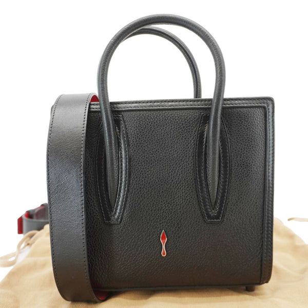 CHRISTIAN LOUBOUTIN Paloma Mini Leather Tote Bag Black