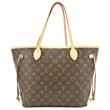 LOUIS VUITTON Neverfull MM Monogram Canvas Tote Bag Brown