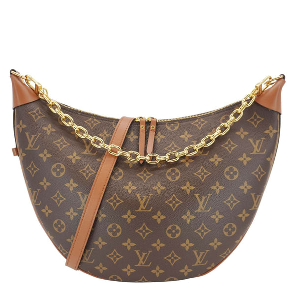 LOUIS VUITTON Loop Reverse Monogram Canvas Shoulder Bag Brown