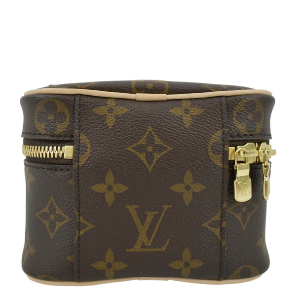 LOUIS VUITTON Nice Nano Monogram Canvas Toiletry Pouch Brown